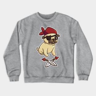 Pug Pirate Crewneck Sweatshirt